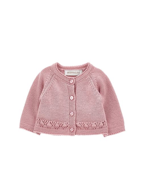 Cardigan, bambina, in cotone lana. MONNALISA | 39H800 8060094F